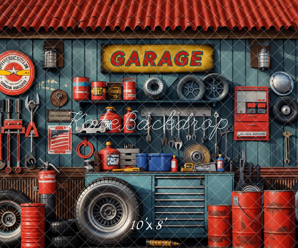 Kate Garage Werkzeughalter-Hintergrund Entworfen von Emetselch - Kate Backdrop.de