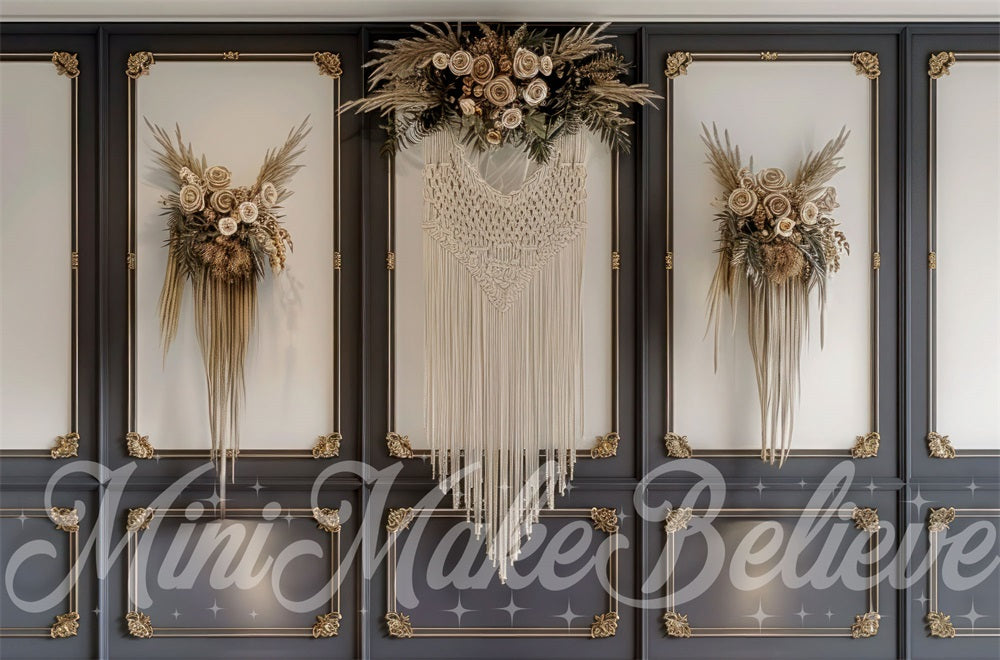 Kate Muttertag Backdrop Darl Wand Makramee Floral Entworfen von Mini MakeBelieve - Kate Backdrop.de