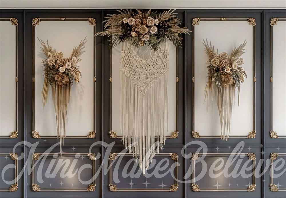 Kate Muttertag Backdrop Darl Wand Makramee Floral Entworfen von Mini MakeBelieve - Kate Backdrop.de