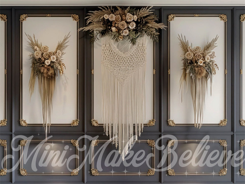 Kate Muttertag Backdrop Darl Wand Makramee Floral Entworfen von Mini MakeBelieve - Kate Backdrop.de