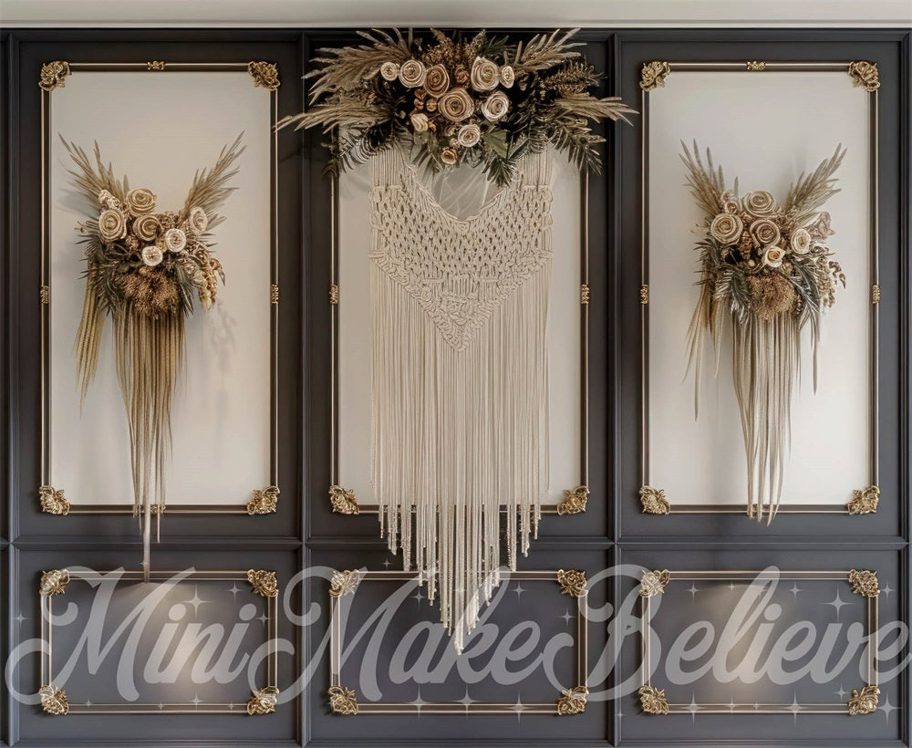 Kate Muttertag Backdrop Darl Wand Makramee Floral Entworfen von Mini MakeBelieve - Kate Backdrop.de