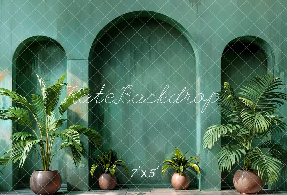 Super Sale-A Kate Sommergrüner Pflanzenbogen Hintergrund Entworfen von Emetselch