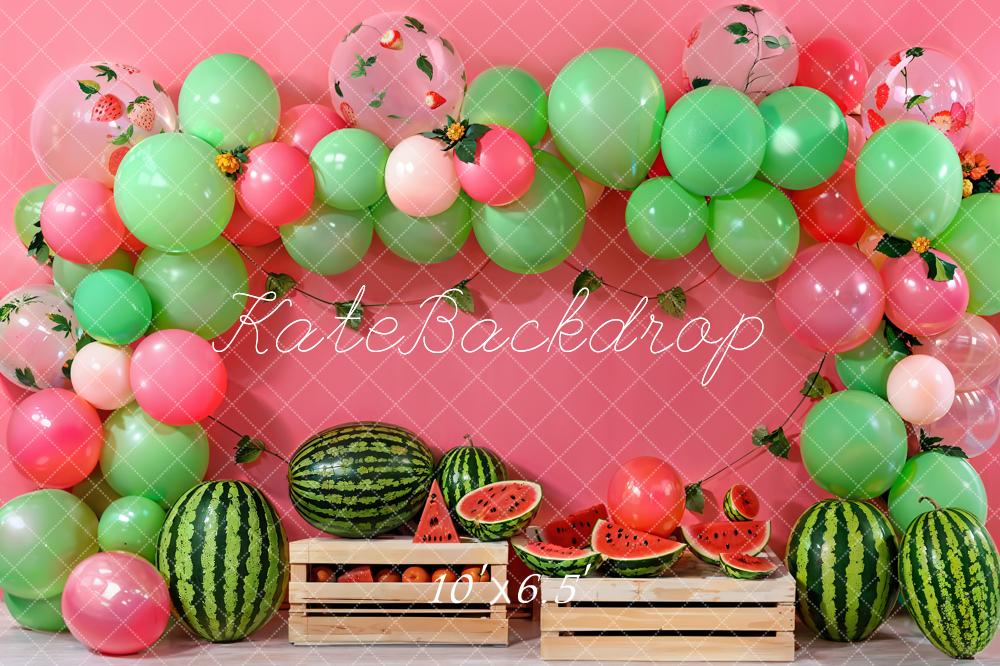 Kate Cake Smash Ballon Wassermelone Kulisse entworfen von Emetselch