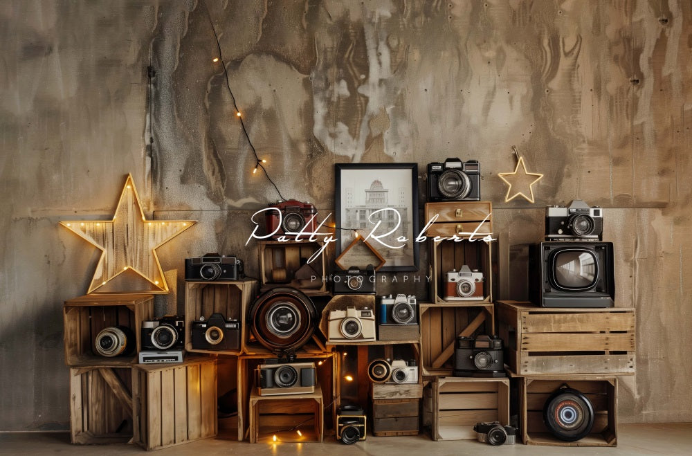 Kate Vintage-Kameras Hintergrund Entworfen von Patty Robert - Kate Backdrop.de