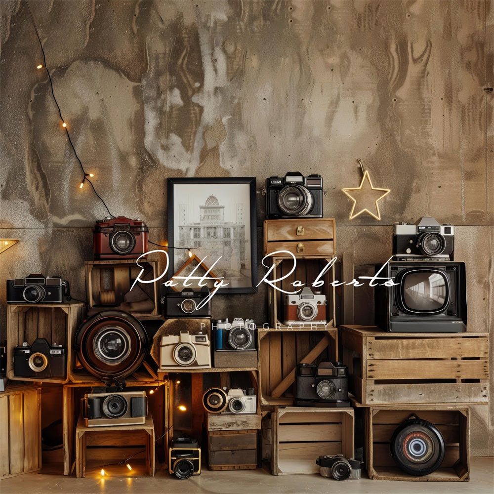 Kate Vintage-Kameras Hintergrund Entworfen von Patty Robert - Kate Backdrop.de