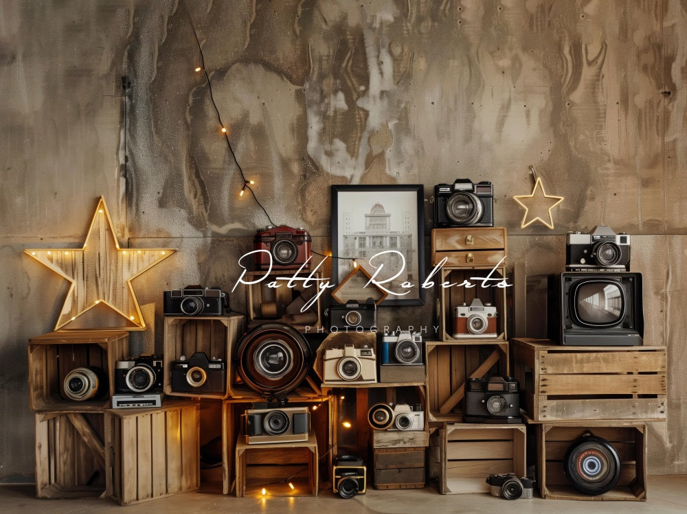Kate Vintage-Kameras Hintergrund Entworfen von Patty Robert - Kate Backdrop.de