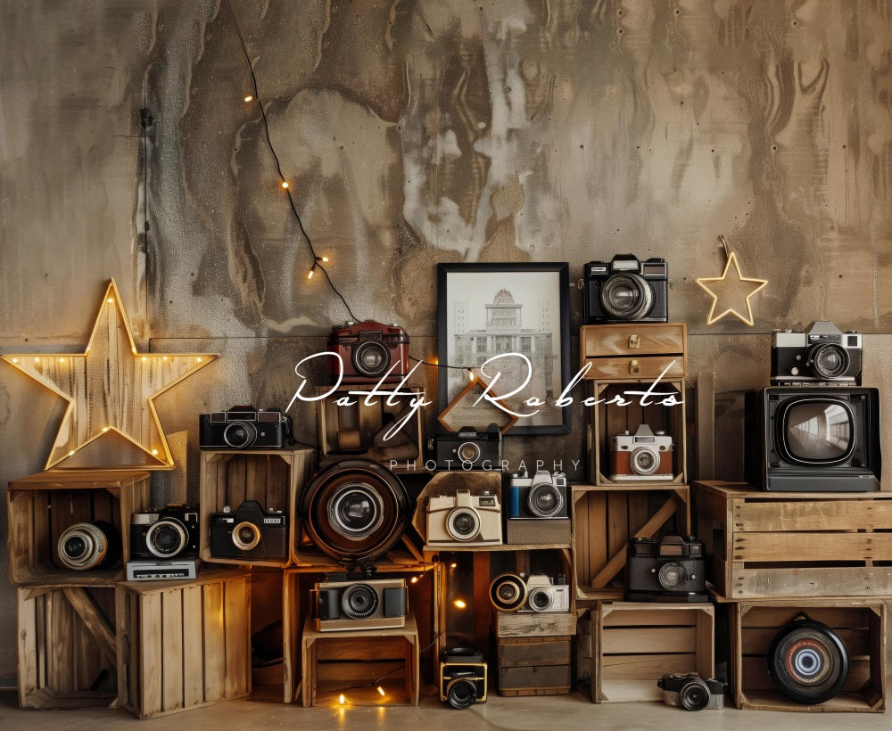 Kate Vintage-Kameras Hintergrund Entworfen von Patty Robert - Kate Backdrop.de