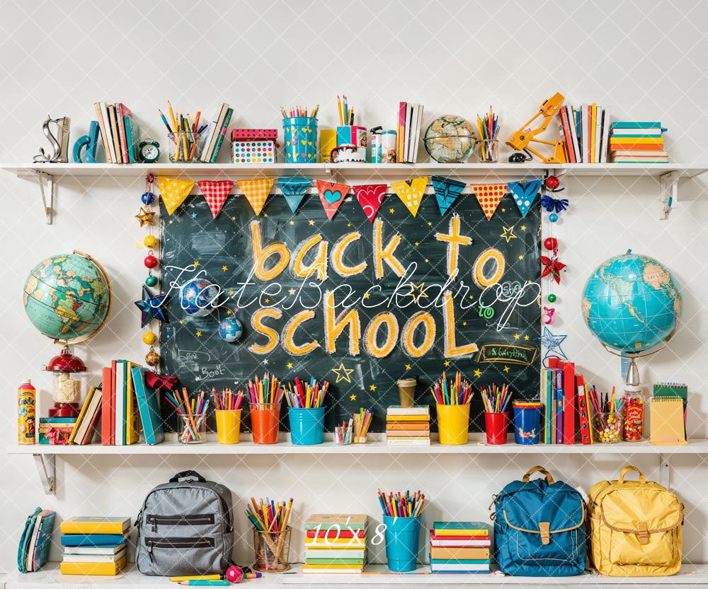 Kate Zurück Zur Schulkugel Graffiti Tafel Hintergrund Entworfen von Emetselch - Kate Backdrop.de