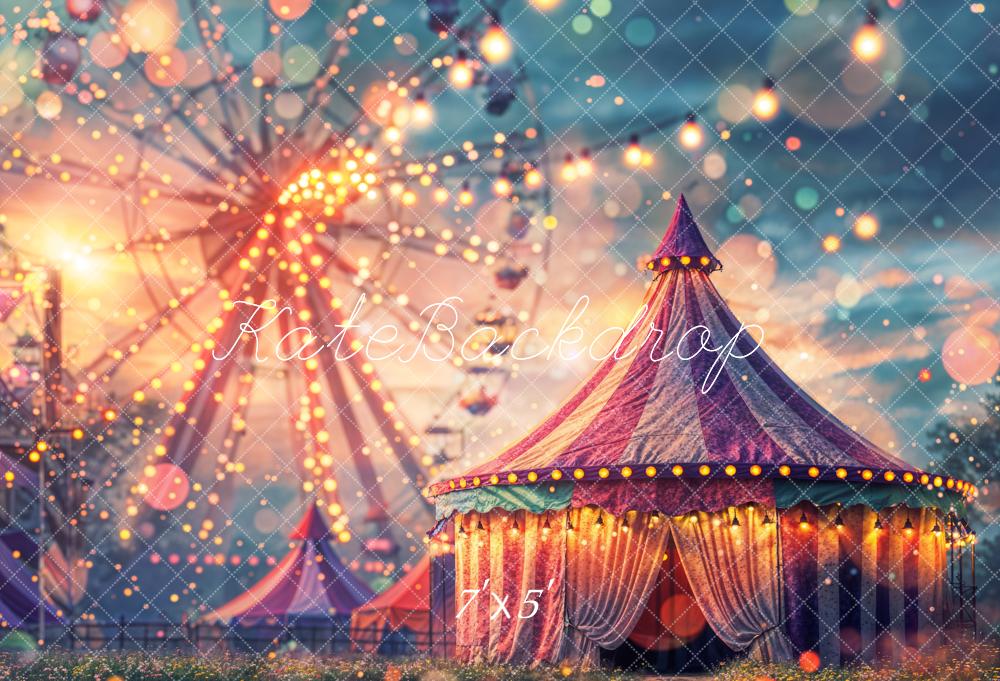 Kate Sommerkarneval Vergnügungspark Riesenrad Hintergrund Entworfen von Chain Photography - Kate Backdrop.de
