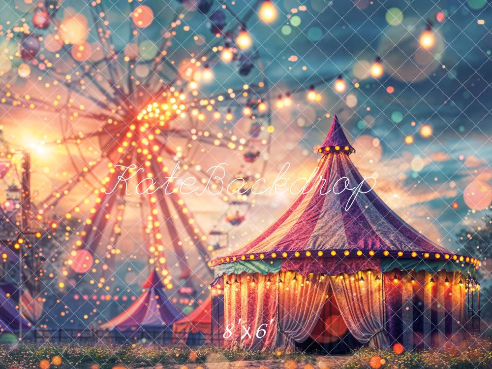 Kate Sommerkarneval Vergnügungspark Riesenrad Hintergrund Entworfen von Chain Photography - Kate Backdrop.de