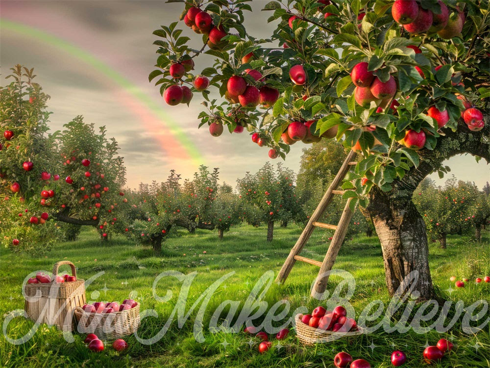 Kate Apfelplantage Hintergrund Entworfen von Mini MakeBelieve