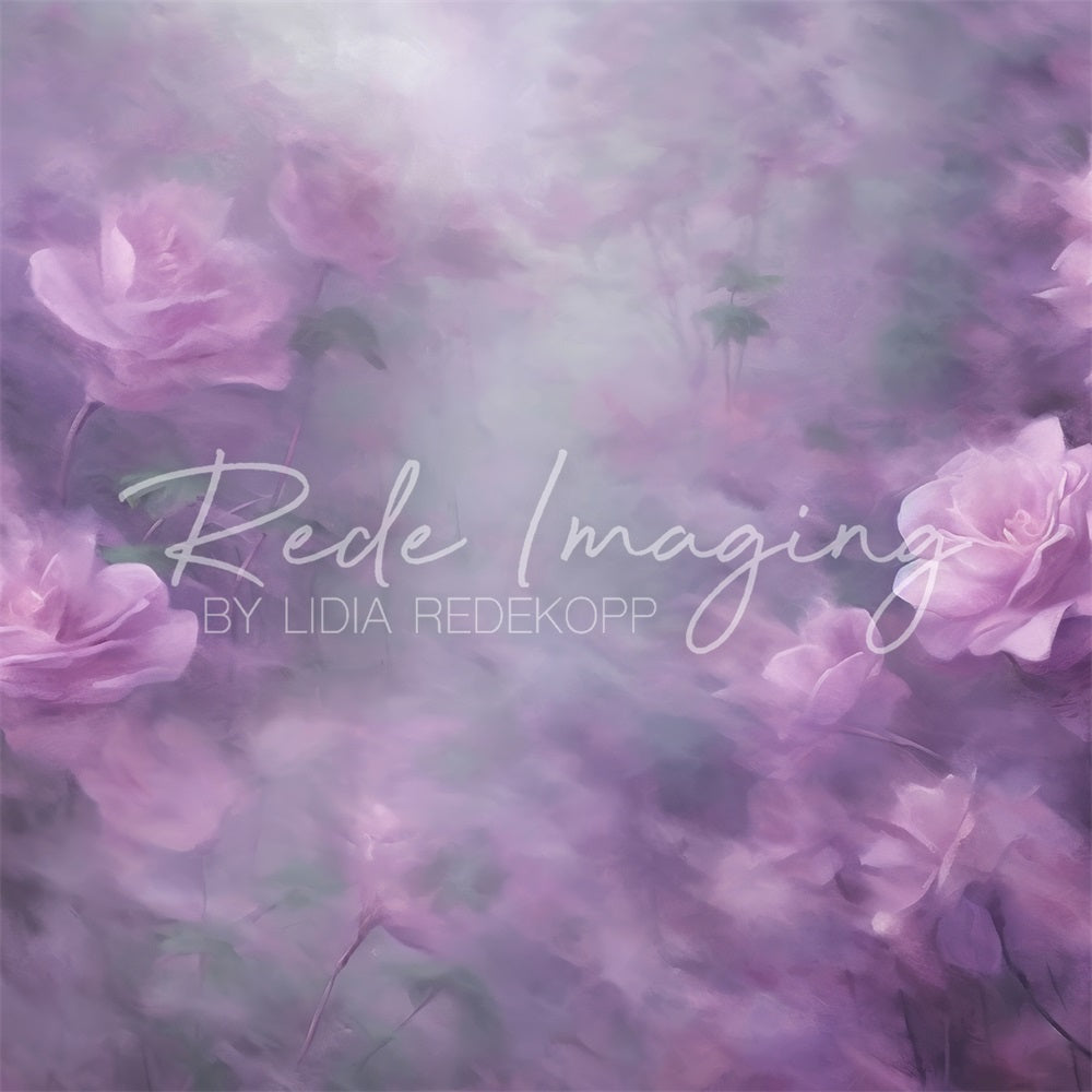 Kate Feinkunst Lila Bokeh Lavendel Blume Hintergrund Entworfen von Lidia Redekopp - Kate Backdrop.de