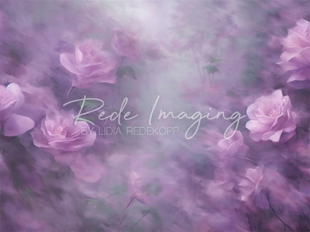 Kate Feinkunst Lila Bokeh Lavendel Blume Hintergrund Entworfen von Lidia Redekopp - Kate Backdrop.de
