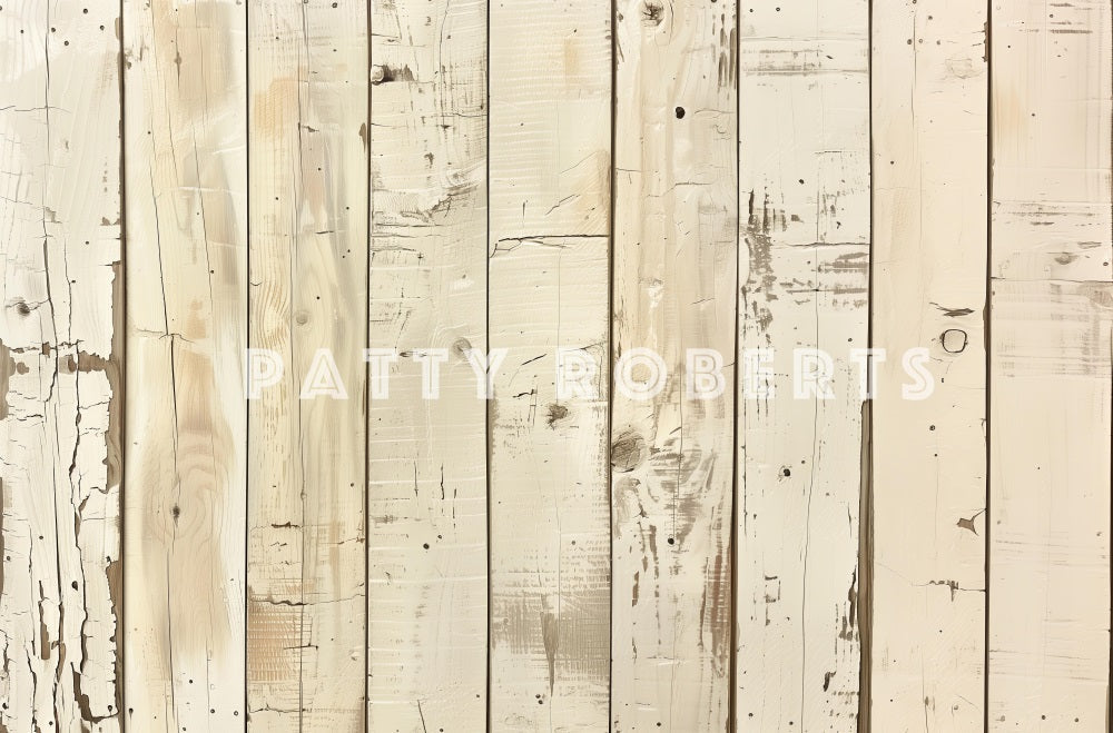 Kate Vintage Cremefarbener Holzboden Hintergrund Entworfen von Patty Robert - Kate Backdrop.de