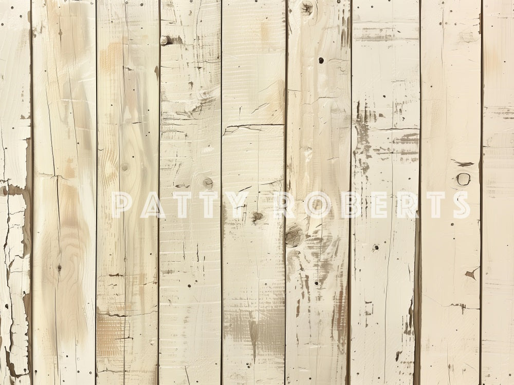 Kate Vintage Cremefarbener Holzboden Hintergrund Entworfen von Patty Robert - Kate Backdrop.de