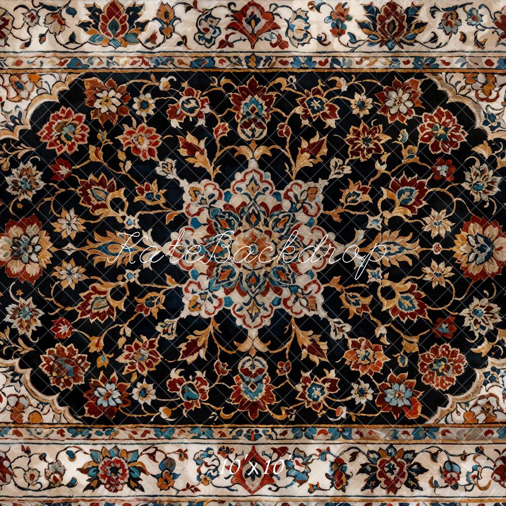 Kate Vintage Feine Kunst Bunter Blumen Marmor Boden Hintergrund entworfen von Kate Image - Kate Backdrop.de