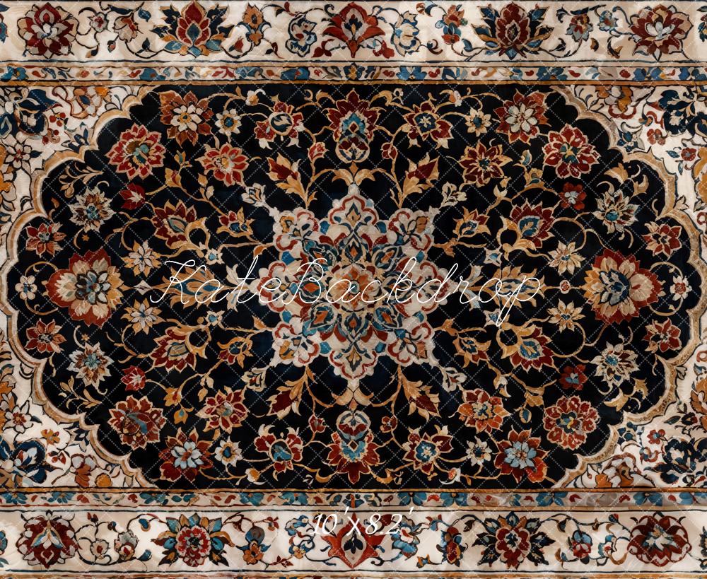 Kate Vintage Feine Kunst Bunter Blumen Marmor Boden Hintergrund entworfen von Kate Image - Kate Backdrop.de