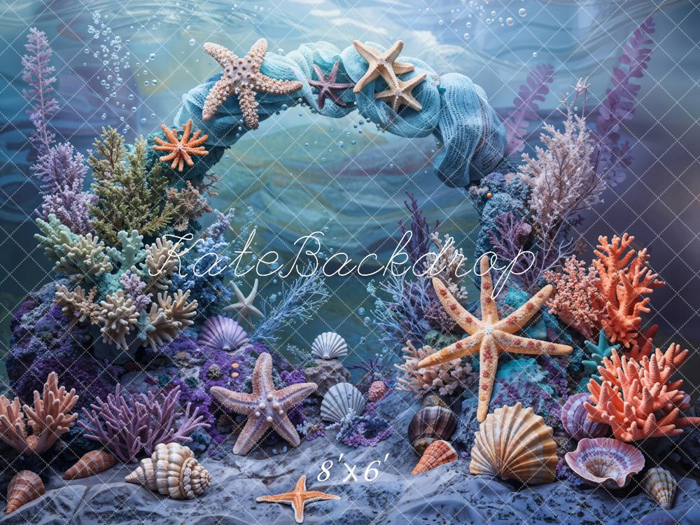 Kate Sommer Meer Unterwasserwelt Steinbogen Hintergrund Entworfen von Emetselch - Kate Backdrop.de