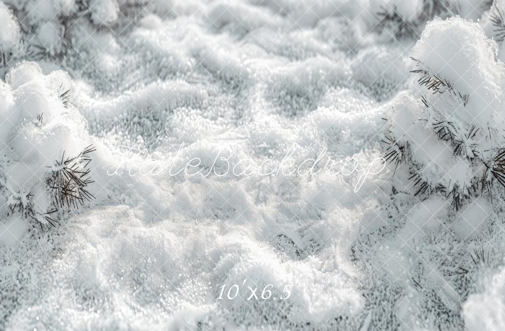 Kate Wald Weiße Schneelandschaft Boden Hintergrund entworfen von Kate Image - Kate Backdrop.de