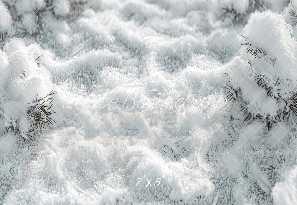 Kate Wald Weiße Schneelandschaft Boden Hintergrund entworfen von Kate Image - Kate Backdrop.de