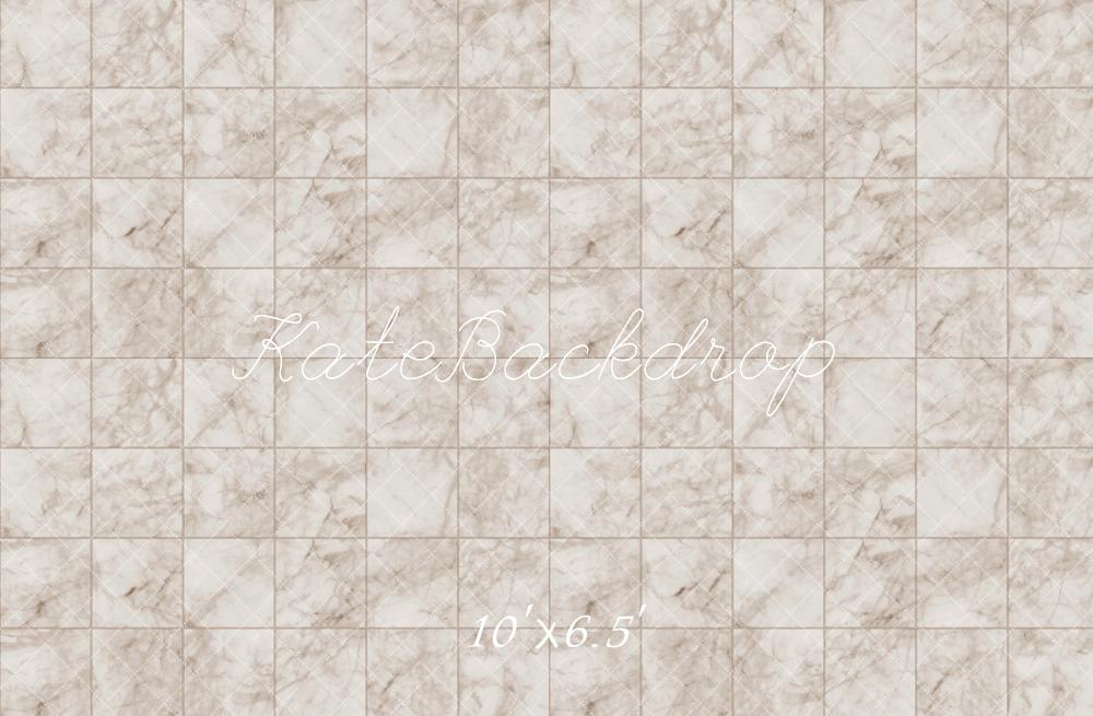 Kate Elfenbein Marmor Plaid Boden Hintergrund entworfen von Kate Image - Kate Backdrop.de