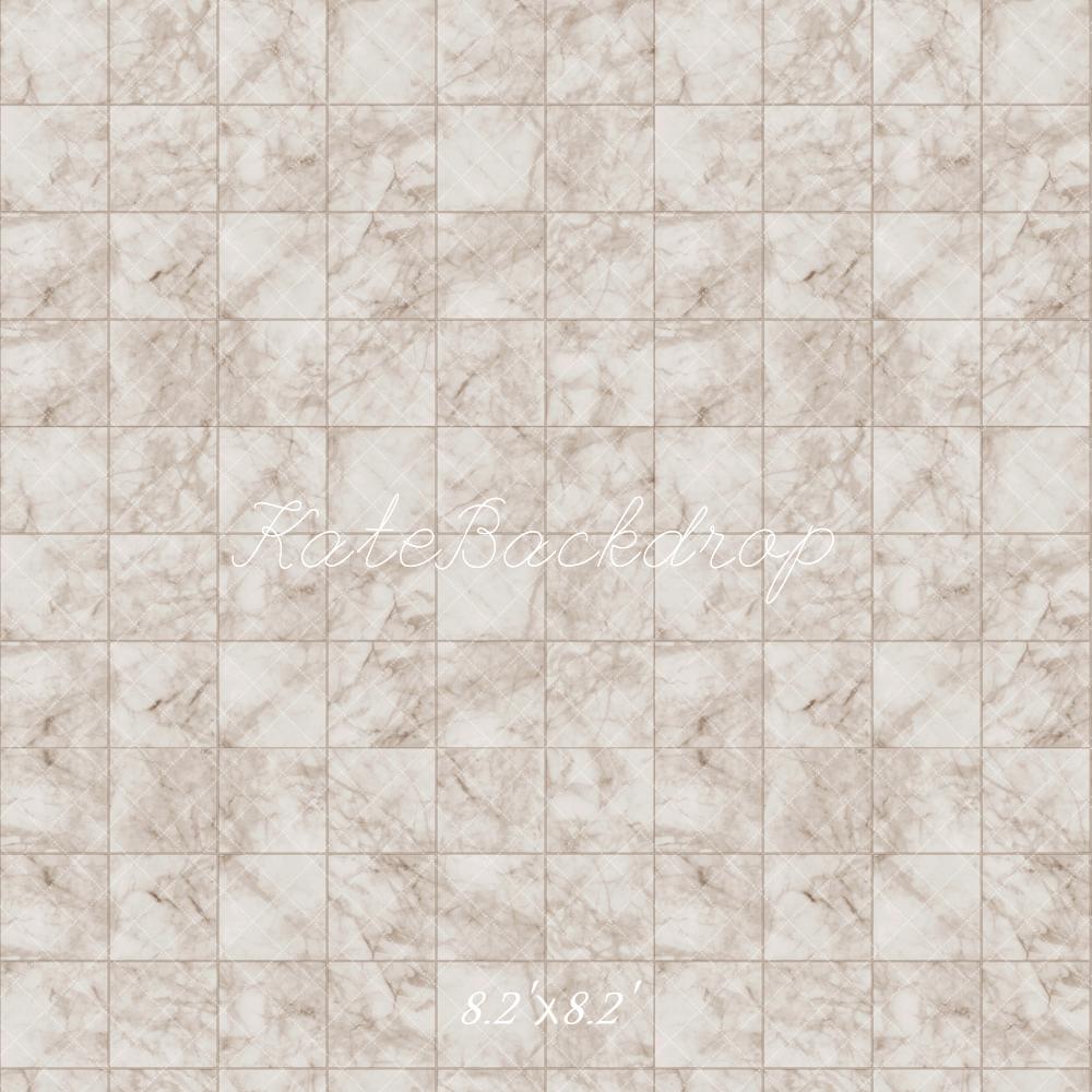 Kate Elfenbein Marmor Plaid Boden Hintergrund entworfen von Kate Image - Kate Backdrop.de