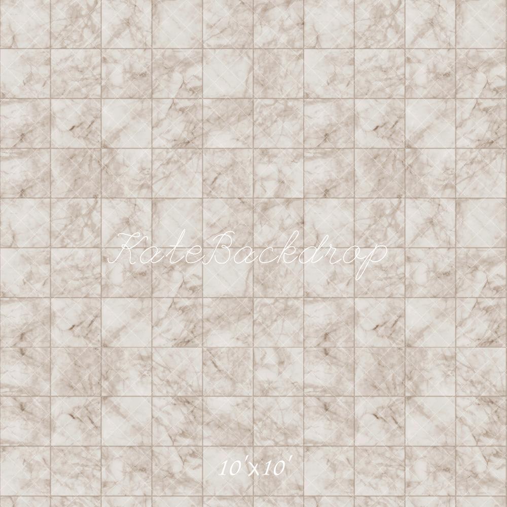 Kate Elfenbein Marmor Plaid Boden Hintergrund entworfen von Kate Image - Kate Backdrop.de