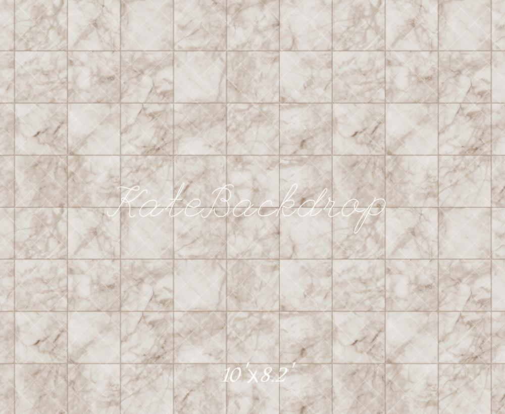 Kate Elfenbein Marmor Plaid Boden Hintergrund entworfen von Kate Image - Kate Backdrop.de