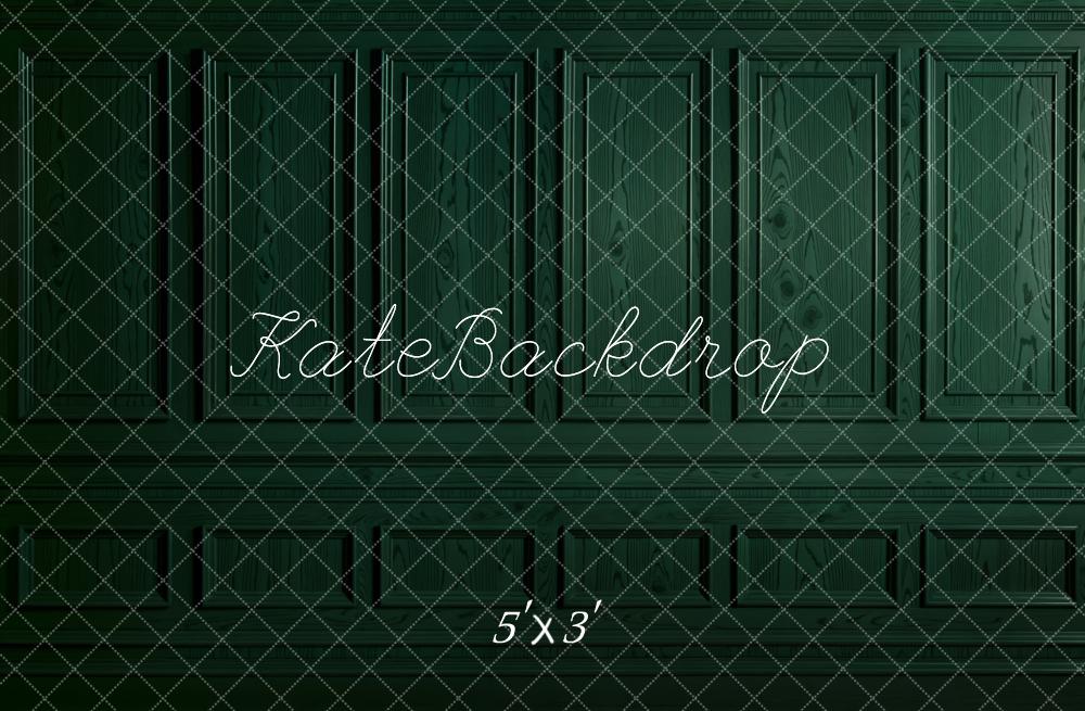 Kate Dunkelgrüner Retro Wand hintergrund entworfen von Emetselch - Kate Backdrop.de