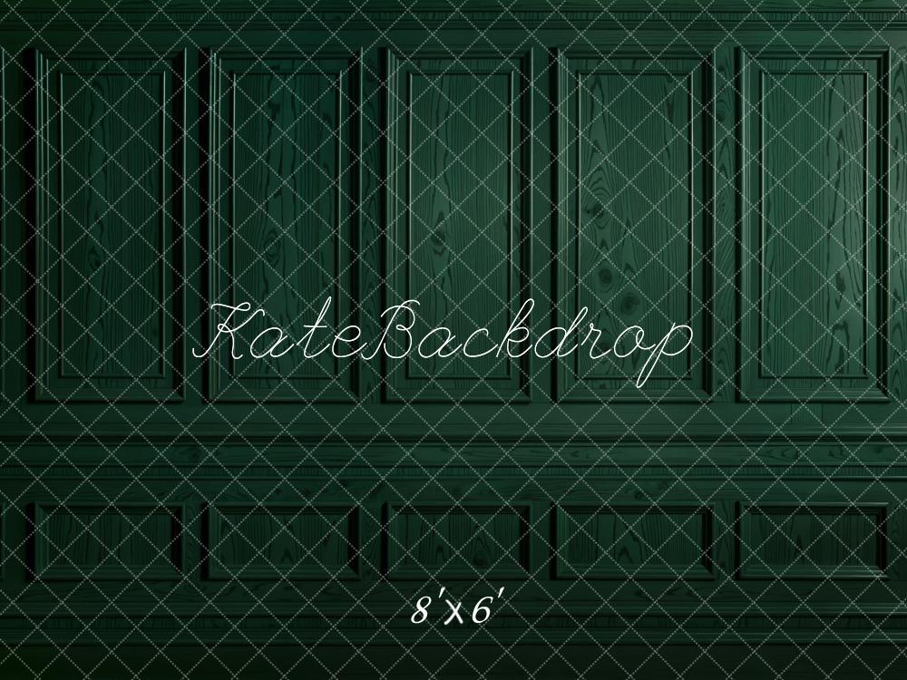 Kate Dunkelgrüner Retro Wand hintergrund entworfen von Emetselch - Kate Backdrop.de