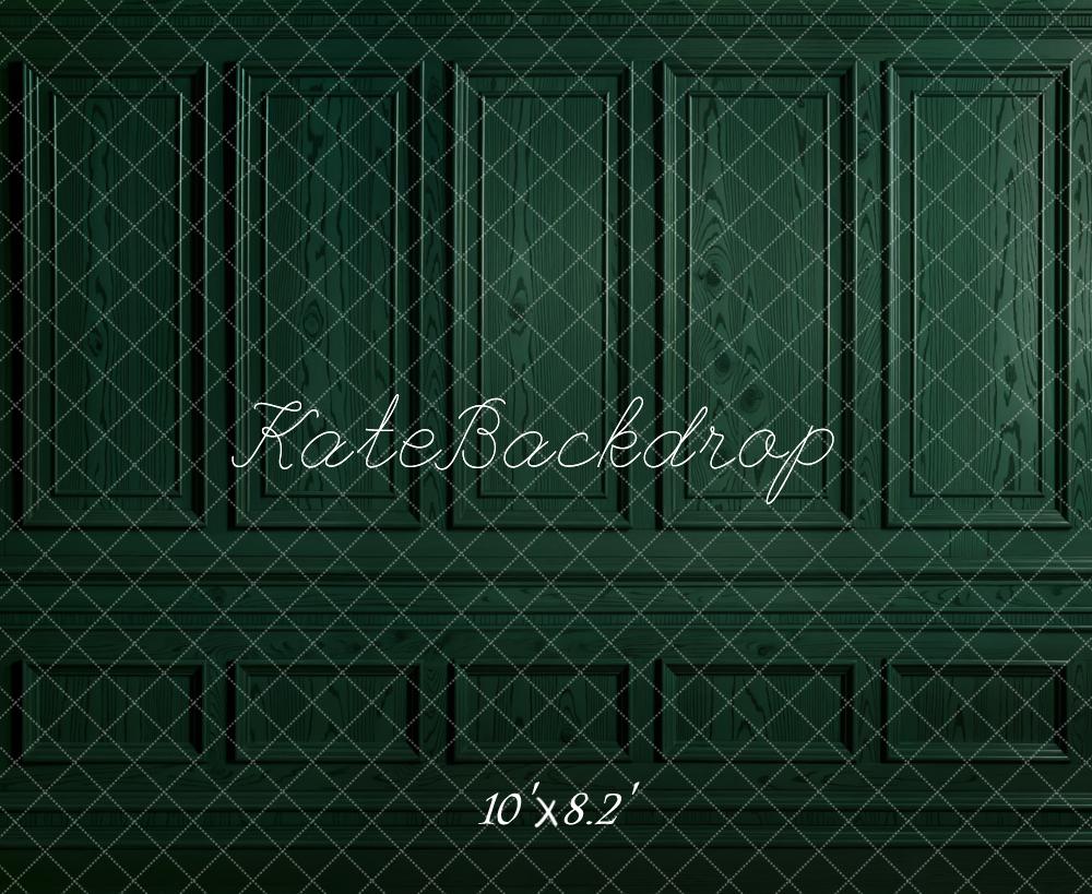 Kate Dunkelgrüner Retro Wand hintergrund entworfen von Emetselch - Kate Backdrop.de
