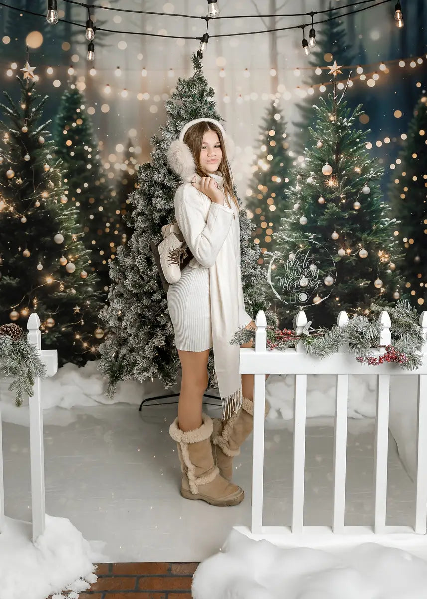 Kate Weihnachten im Freien Wald Hintergrund Entworfen von Emetselch - Kate Backdrop.de