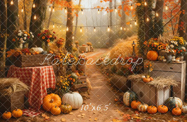 50%OFF-Kate Halloween Außenbereich Ahorn Wald Kürbis Pfad Hintergrund - Kate Backdrop.de