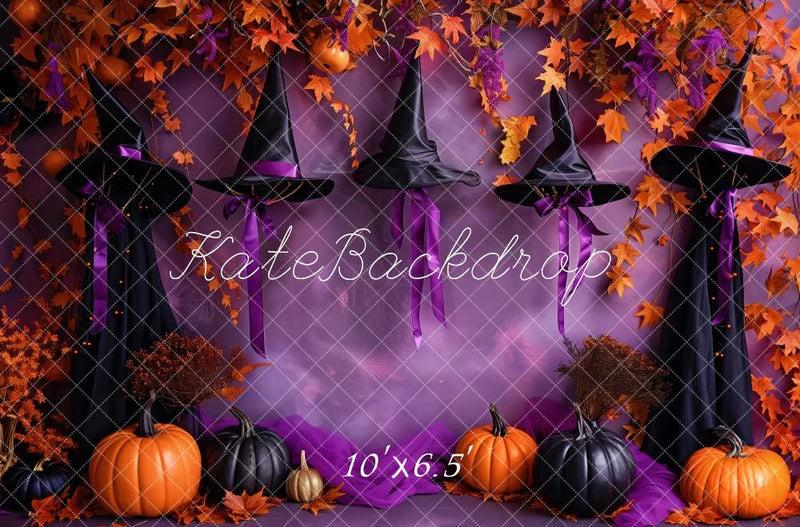 50%OFF-Kate Halloween Hexenhut Lila Wand Hintergrund - Kate Backdrop.de