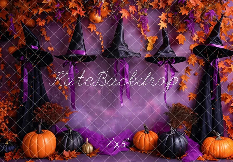 50%OFF-Kate Halloween Hexenhut Lila Wand Hintergrund - Kate Backdrop.de