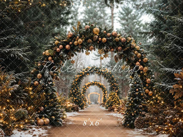 Kate Weihnachtsbaum Torbogen Wald Hintergrund - Kate Backdrop.de