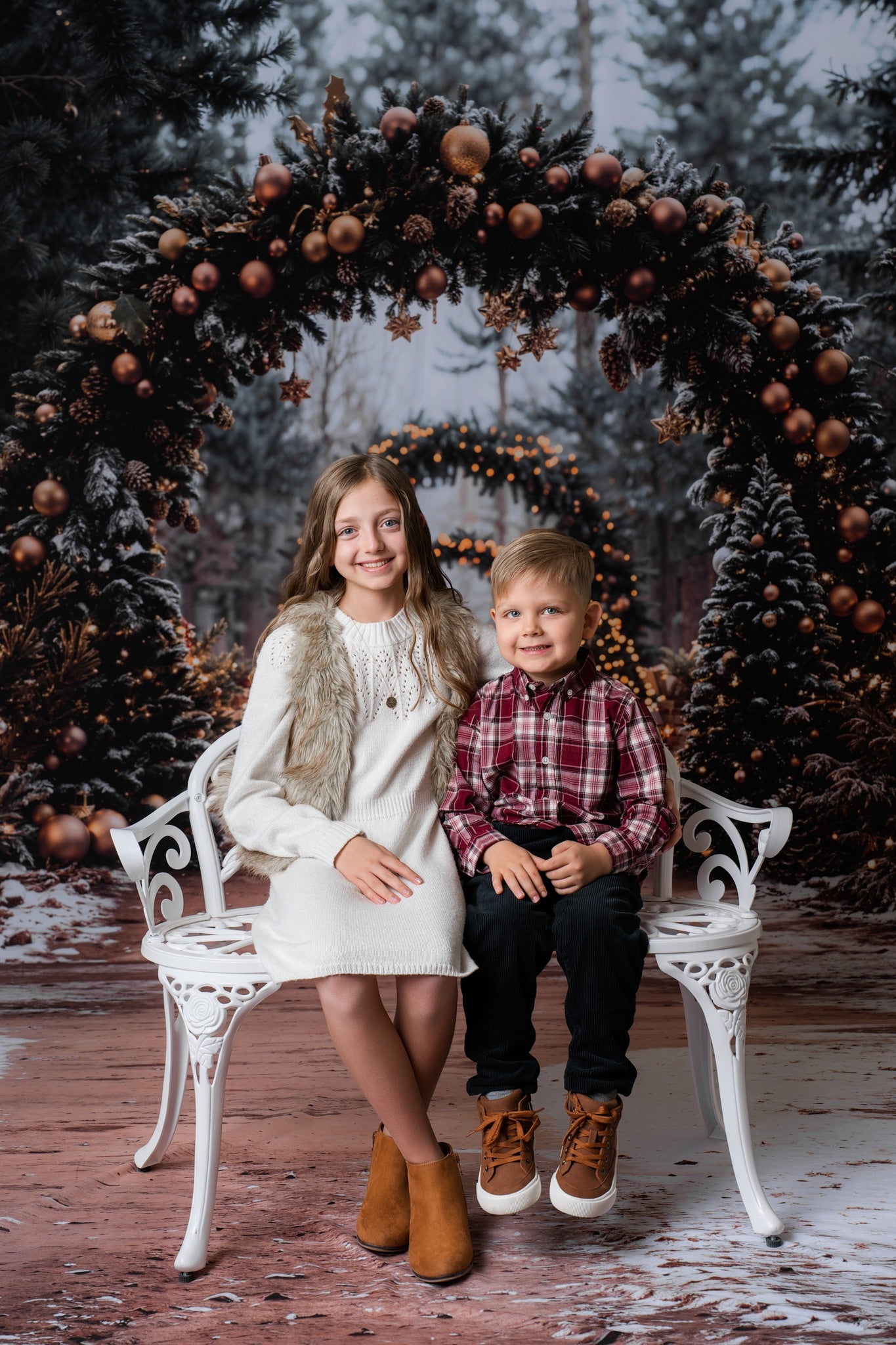 Kate Weihnachtsbaum Torbogen Wald Hintergrund - Kate Backdrop.de