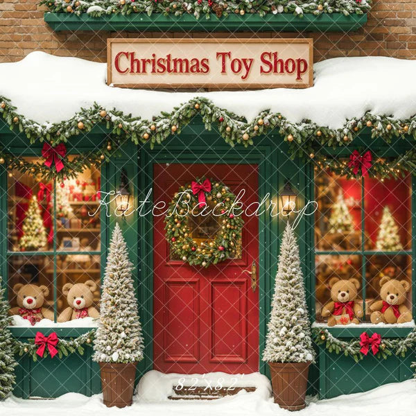 Kate Weihnachten Spielzeugladen Teddybären  Hintergrund Entworfen von Emetselch - Kate Backdrop.de