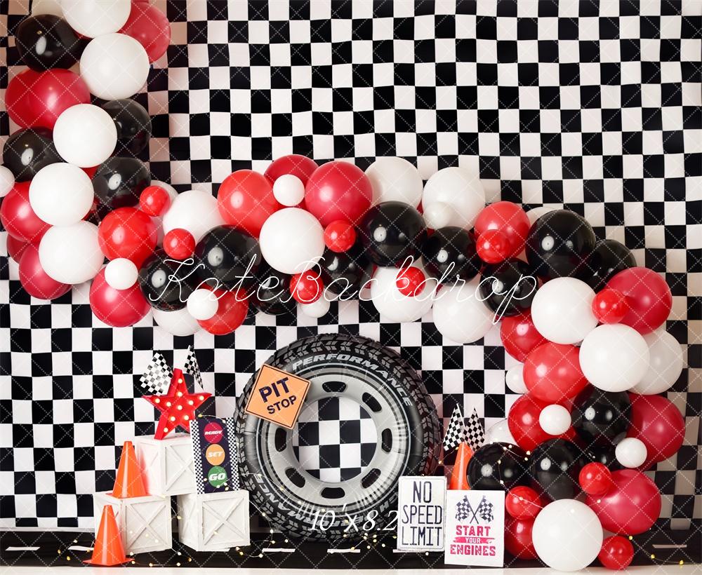 Kate Cake Smash Geburtstag Fast One Rennen Hintergrund von Mandy Ringe Fotografie - Kate Backdrop.de