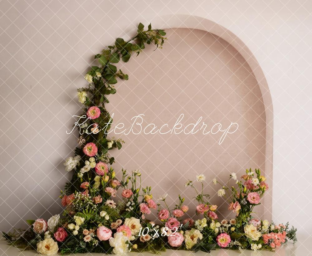 Kate Frühling Blumenbogen Wand Elegant Hintergrund von Mandy Ringe Fotografie - Kate Backdrop.de