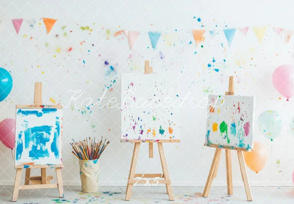 Kate Kreatives Kunststudio Malerei auf Karton Hintergrund von Patty Roberts - Kate Backdrop.de