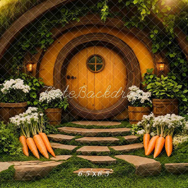 Kate Ostern Hobbit Haus Wald Hintergrund entworfen von Emetselch - Kate Backdrop.de