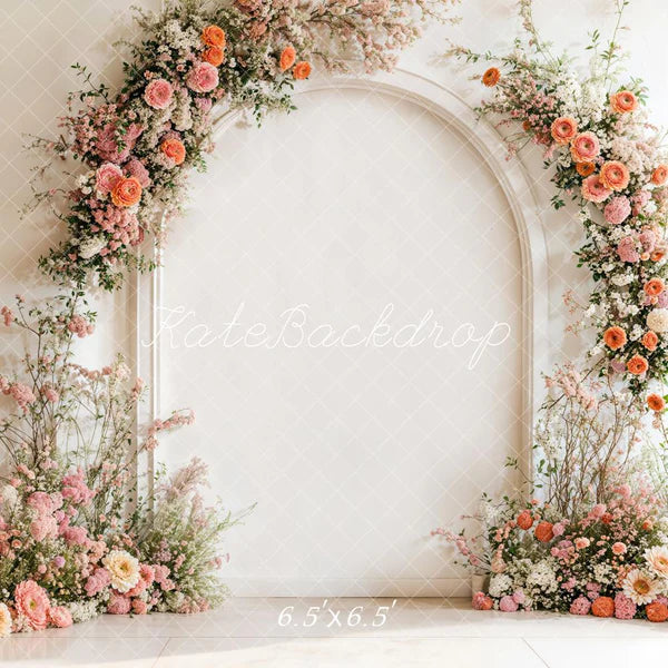 Kate Frühling Blumenbogen Hochzeit Hintergrund entworfen von Emetselch - Kate Backdrop.de