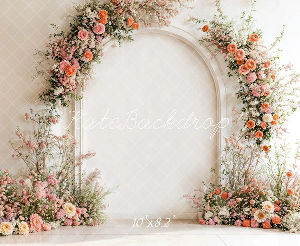 Kate Frühling Blumenbogen Hochzeit Hintergrund entworfen von Emetselch - Kate Backdrop.de