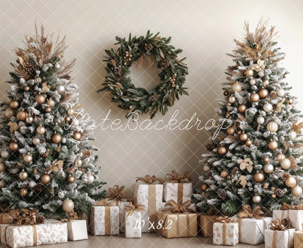 Kate Weihnachten Baumkamin Sterne Hintergrund von Patty Roberts - Kate Backdrop.de