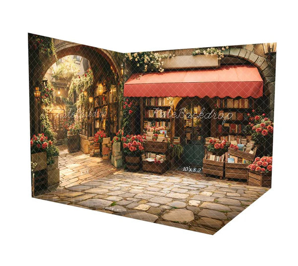 Kate Valentine Blume Buchhandlung Bogengang Zimmer Set - Kate Backdrop.de