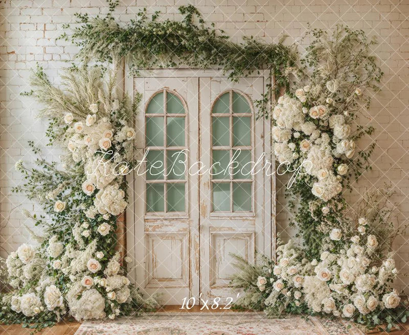 Kate Frühling Hochzeit Floral Tür Hintergrund entworfen von Emetselch