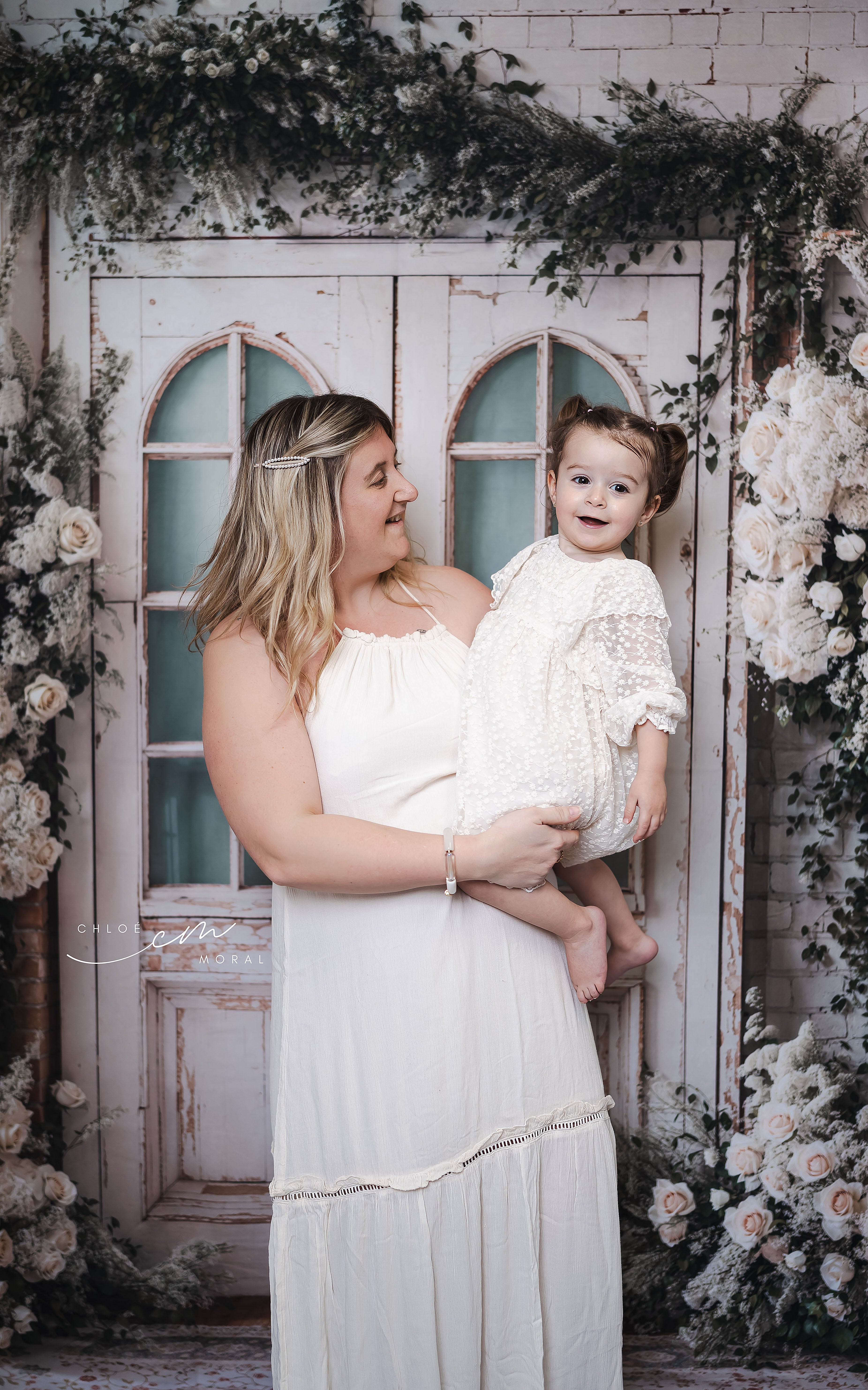 Kate Frühling Hochzeit Floral Tür Hintergrund entworfen von Emetselch