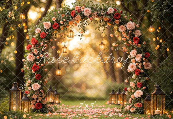 🔥50%OFF-Kate Valentinstag Blume Bogen Laterne Hintergrund - Kate Backdrop.de