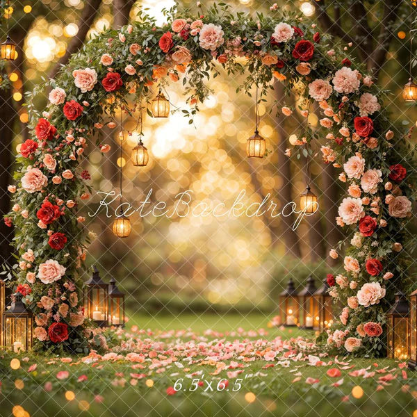 🔥50%OFF-Kate Valentinstag Blume Bogen Laterne Hintergrund - Kate Backdrop.de